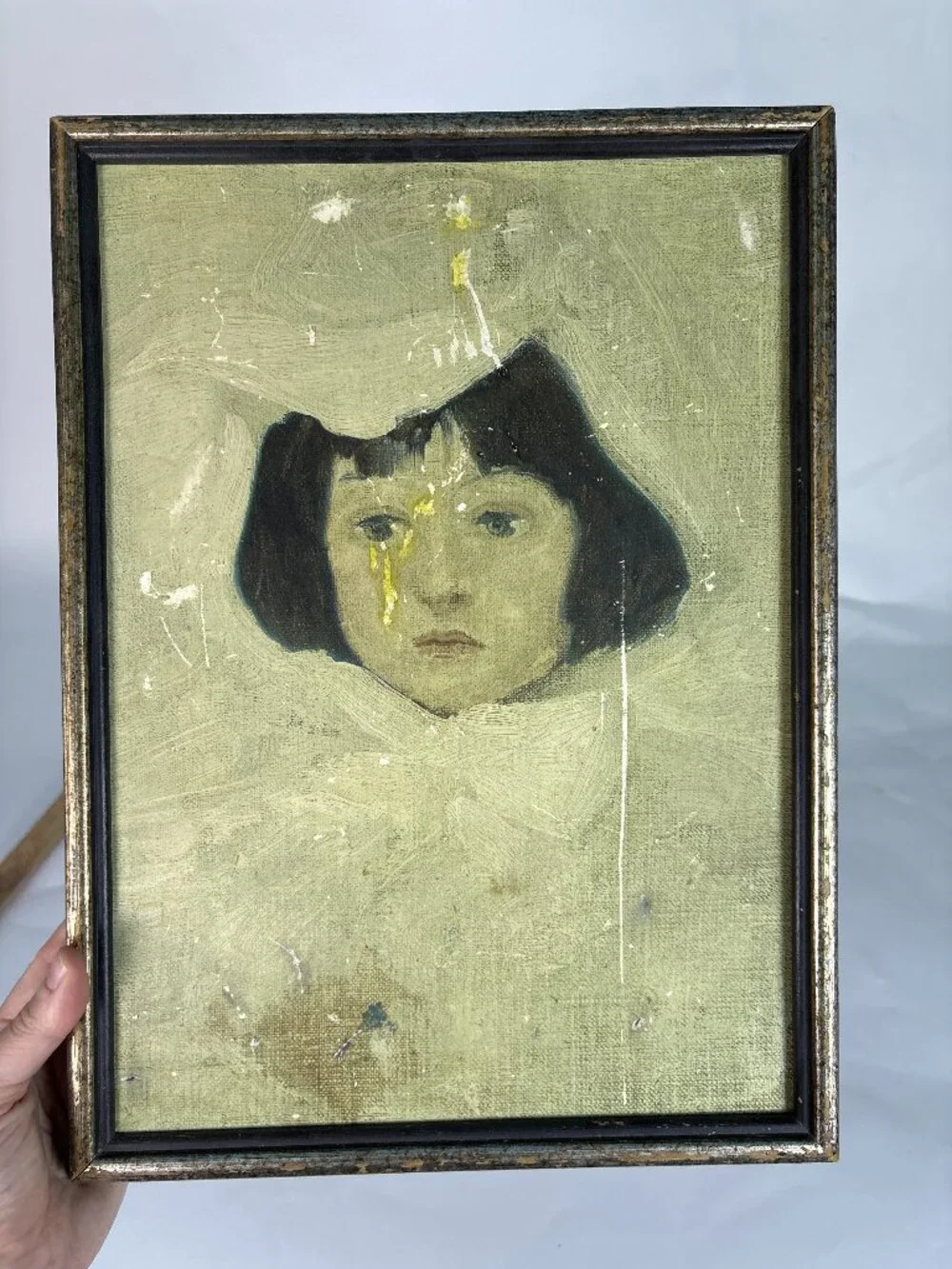 Vintage James Abbott McNeill Whistler Little Girl in White Framed Art Print